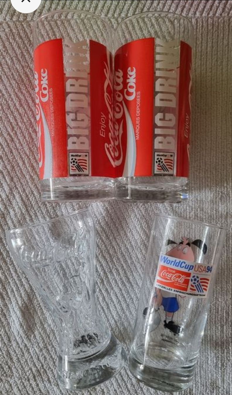Coca-Cola Bicchieri: 4 Coca Cola Gläser – Usato da Luzern venduto da Luzern_Energy 1