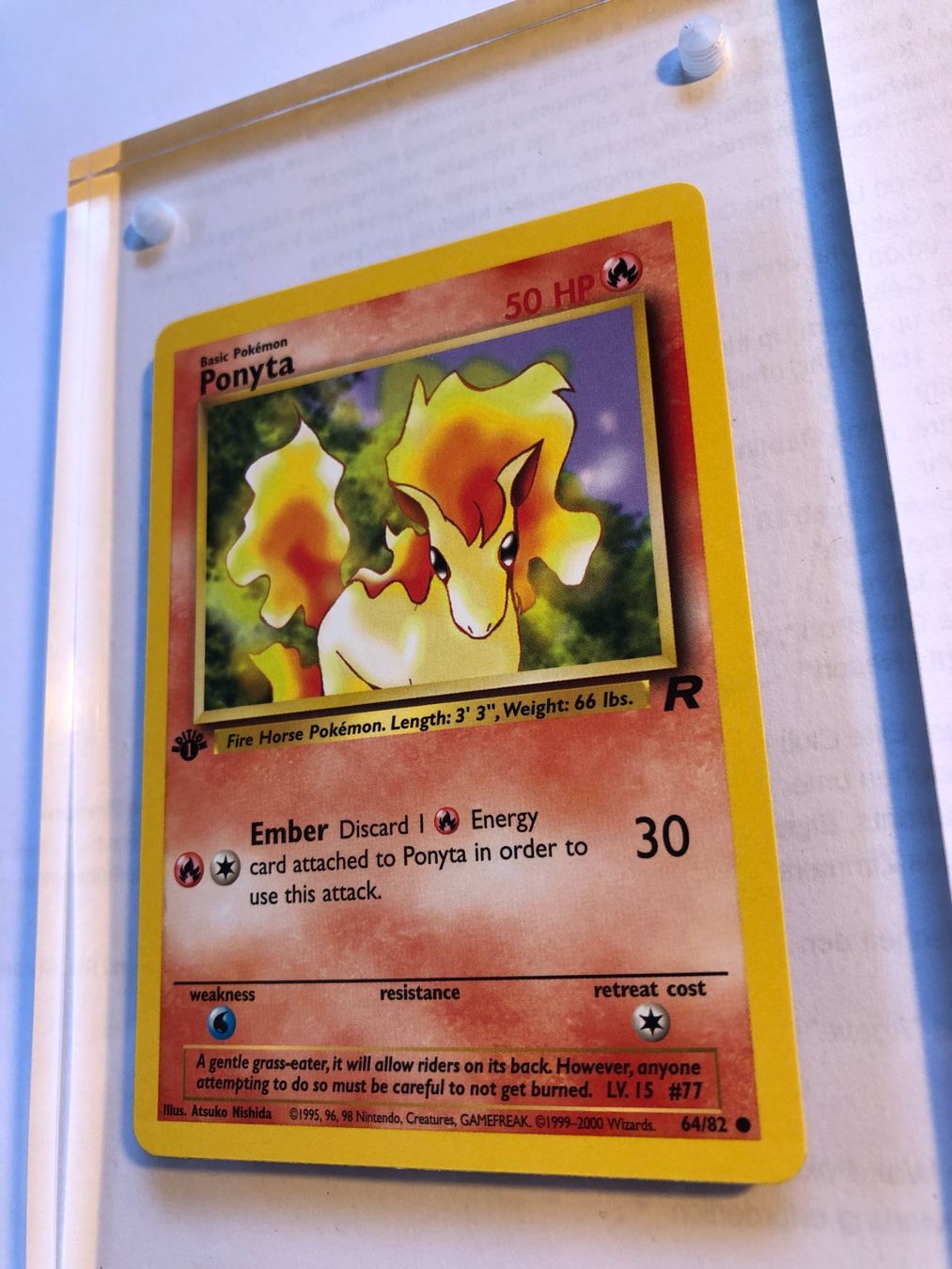 Cartes à collectionner: Ponyta 1st Team Rocket - MINT - ab 1.- – D'occasion à Giubiasco par dan_pr8b 2