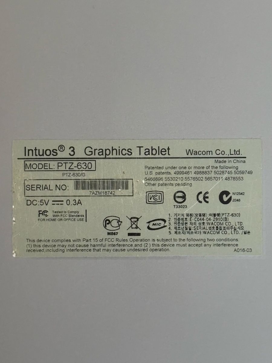 Tablet PC: Wacom Intuos 3 Grafiktablett PTZ-630 – Usato da Rafz venduto da JJPuu2 1