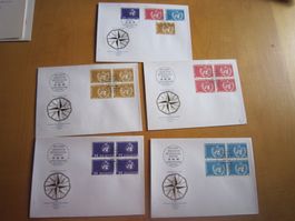 GA 1973 FDC Serie und 4er OMM