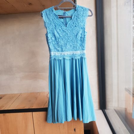 🐸 Designer Spitzenkleid TALBOT RUNHOF 36 / Hochzeit / Taufe