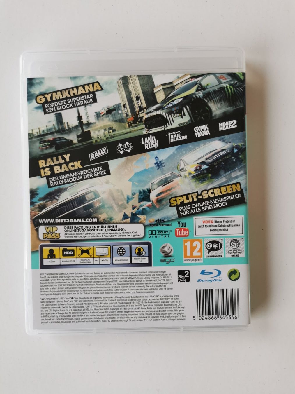 Giochi: Ps 3 - Dirt 3 – Usato da Lenzburg venduto da eyworld 2