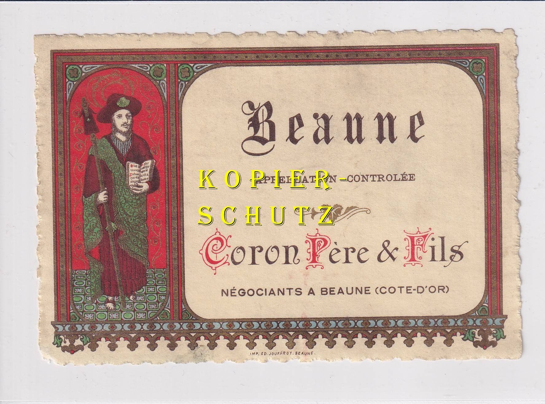 Carta: Etikette - Beaune /bd – Usato da Hombrechtikon venduto da Rudolf07