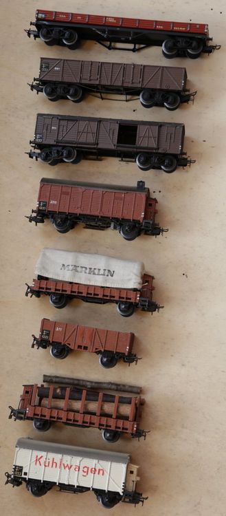 Lot 9 Wagons Marchandises Lima - État Correct - Modélisme Ferroviaire