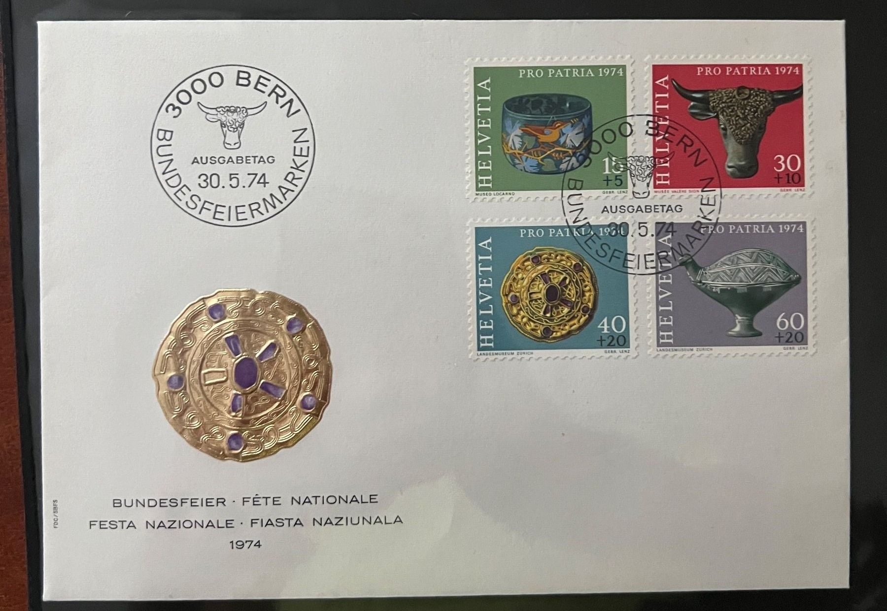Tutti i francobolli: Erstagsbrief 1974 – Usato da Rotkreuz venduto da Parcore
