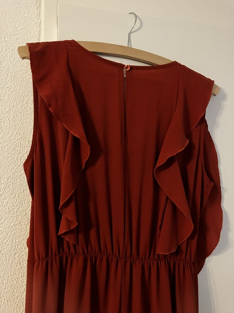 Jumpsuits: Jumpsuit mit Volants rostrot – Neu (gemäss Beschreibung) aus Wabern von caja_6 2