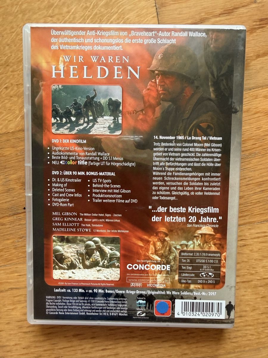 Tutti i DVDs: Wir waren Helden - DVD 2-Disc Set – Usato da Kölliken venduto da nerdorado 1