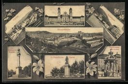 Einsiedeln, Kirche, Schulhaus, Kloster, 