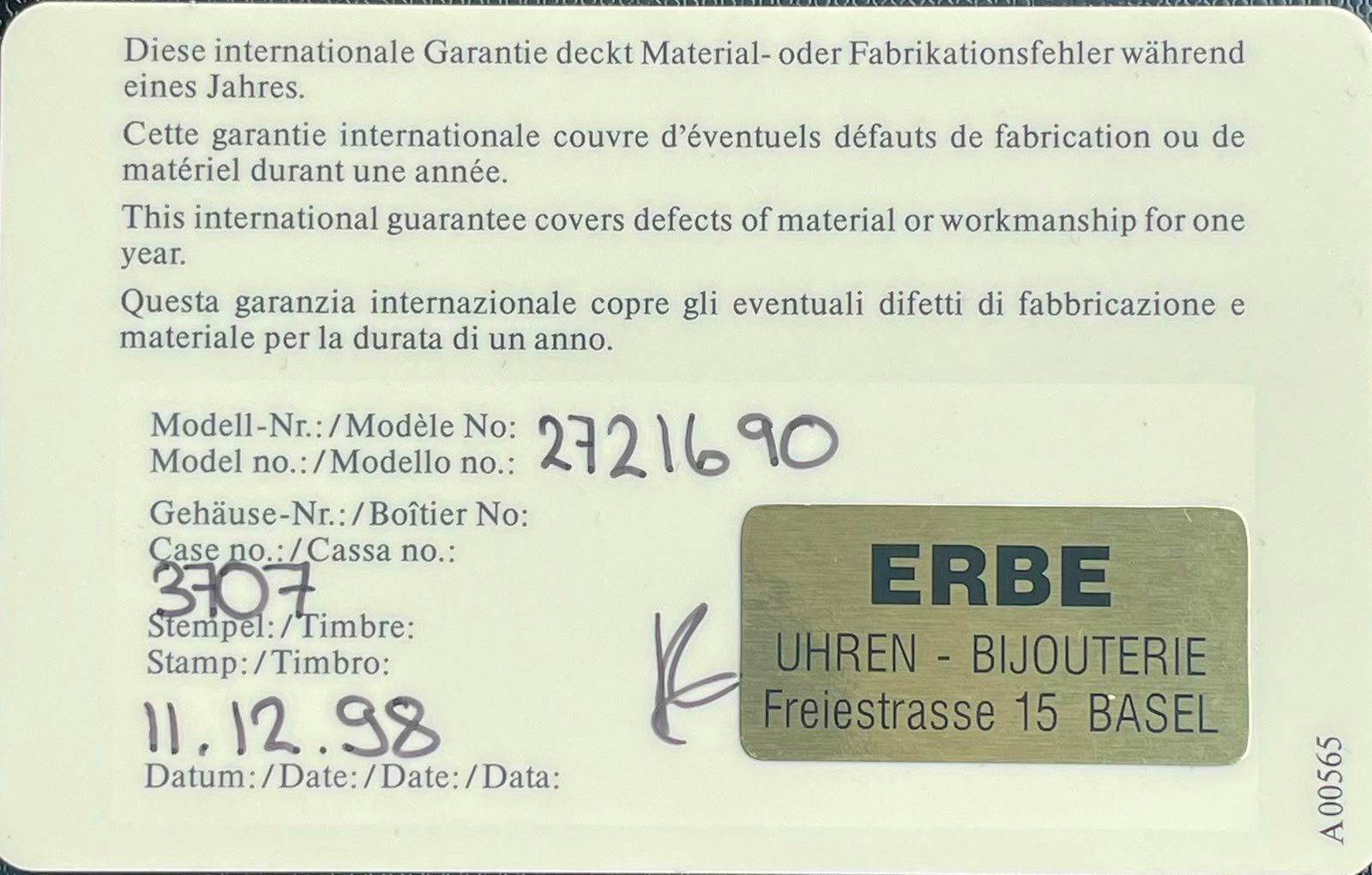 IWC Uhren: IWC GST Chronograph Ref. 3707  Sammlerstück – Gebraucht aus Rorbas von san_w75q 5