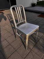 2 chaises style Navy Chair en aluminium brossé
