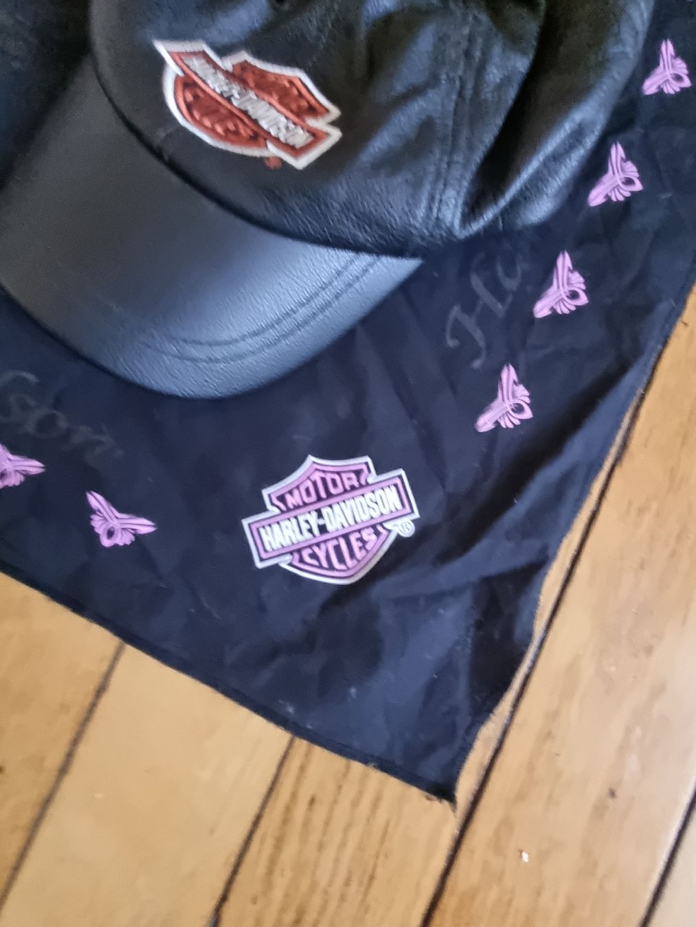 Altro in  Abbigliamento & Accessori: Harley Davidson Set: Leder Cap + Bandana – Usato da Schaffhausen venduto da Leveron13 2