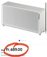 neuer Querrollladenschrank, Lateralschrank, lichtgrau