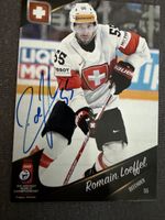 Romain Löffel SCB Genf Servette Lugano Hockey Card signiert