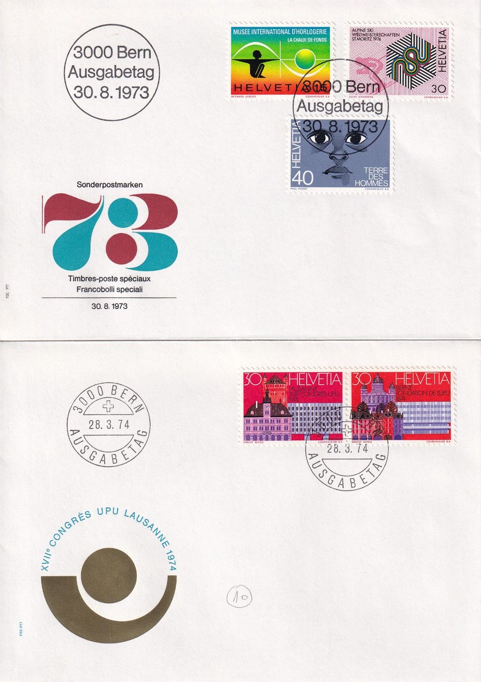 Tutti i francobolli: Lot 8 Briefe FDC 1973 - 1975 – Usato da Rossa venduto da becky05 1
