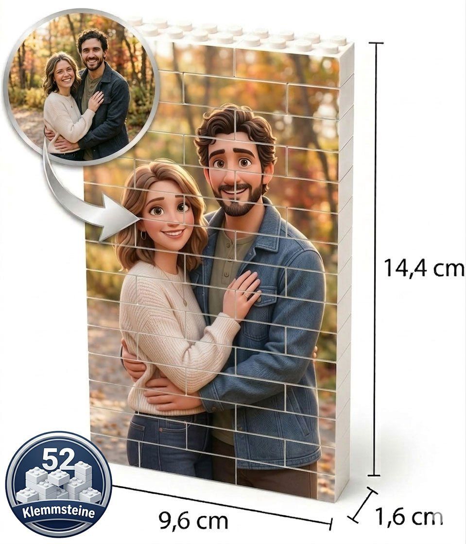 Tutte le decorazioni: Personalisierte Foto-Klemmbausteine Herz oder Rechteck – Nuovo e nell'imballaggio originale da Langenthal venduto da onl_d7l7 5