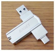 Speicherstick 128GB, USB-3.2 Gen 1 Typ-A, USB Typ-C, GEPRÜFT