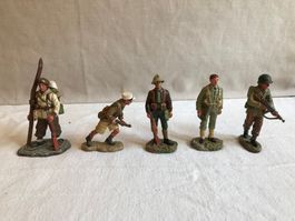 5 soldats en plomb de la Légion