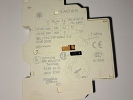 Schneider Anbau Hilfsrelais Kontakt GVAD1010