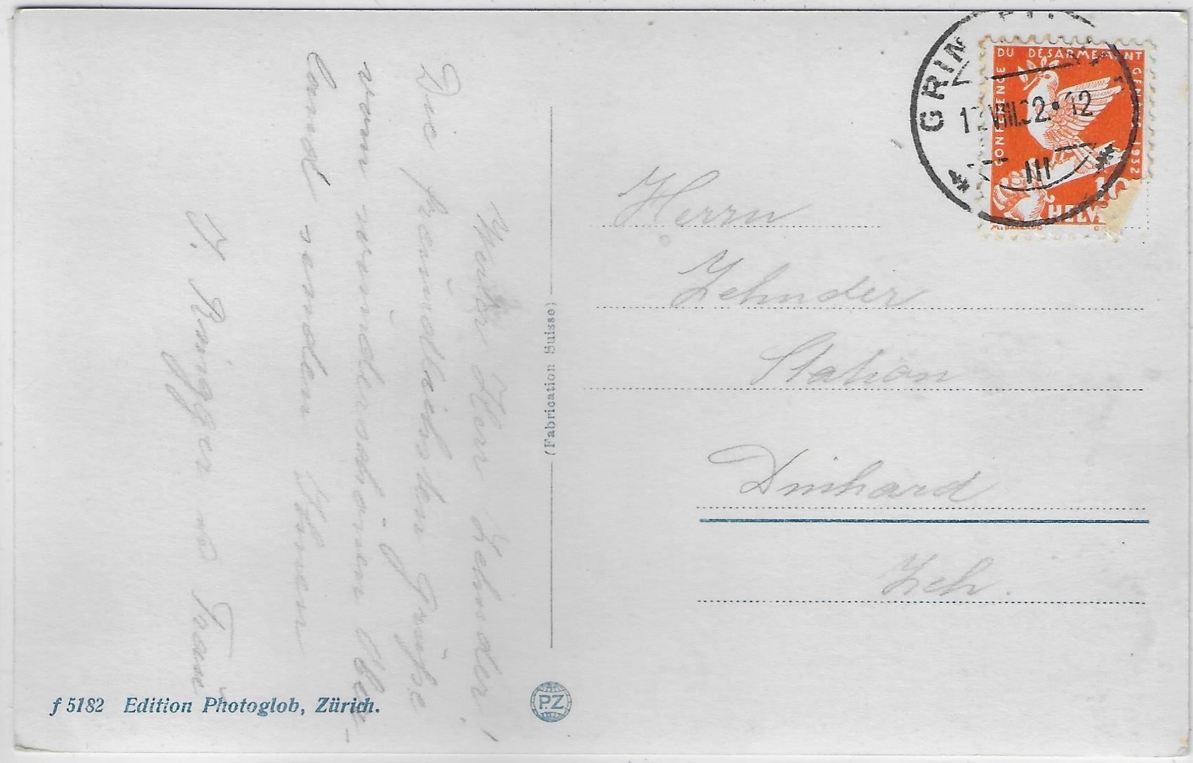 Cartoline postali: Grindelwald - Dorfansicht – Usato da Ettingen venduto da Kartenplanet 1