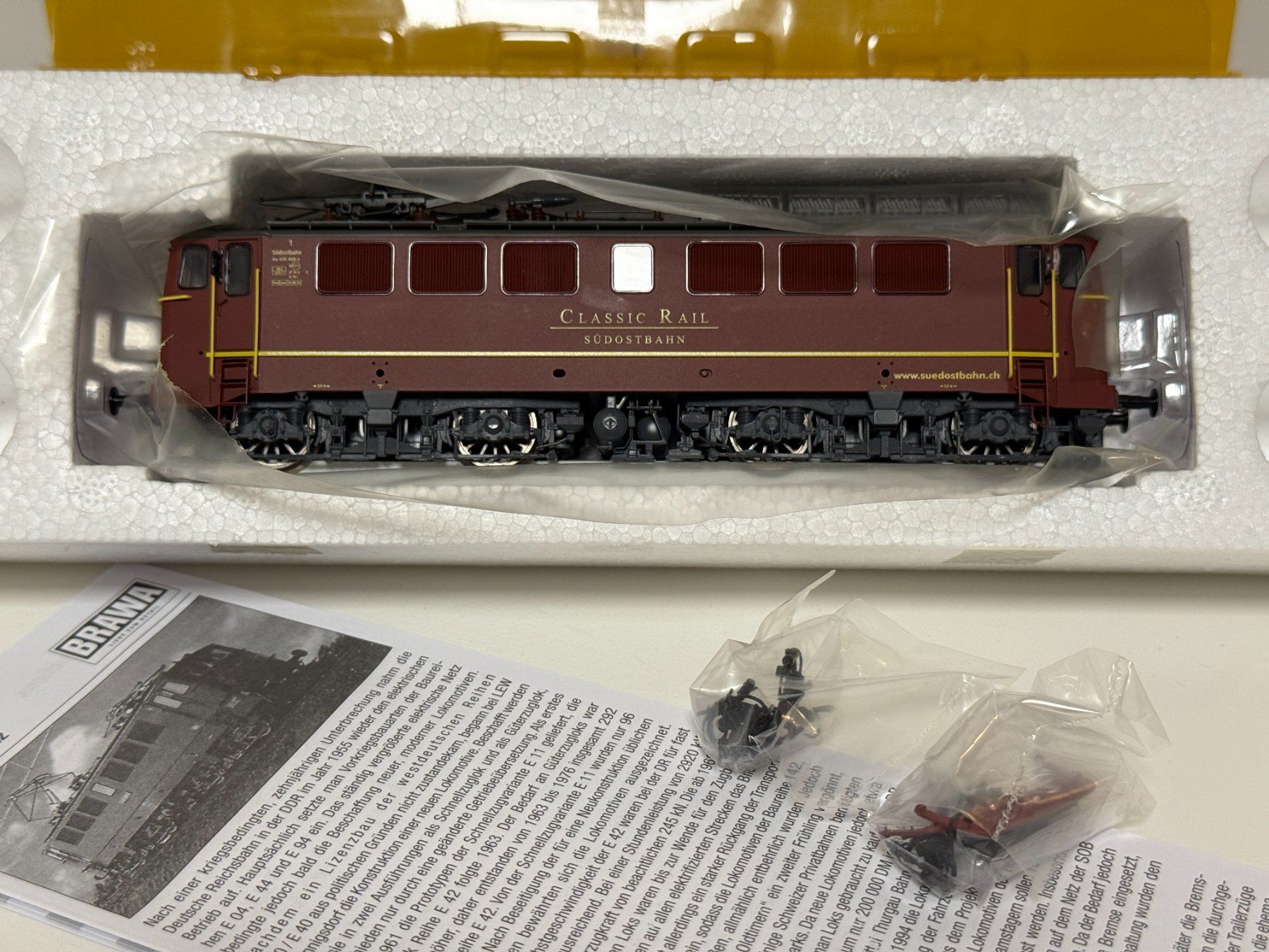 Brawa Trains électriques: BRAWA - H0 - SOB Ae 476 468-4 "Classic Rail" – Neuf (Voir description) à Hergiswil NW par E646.060 7