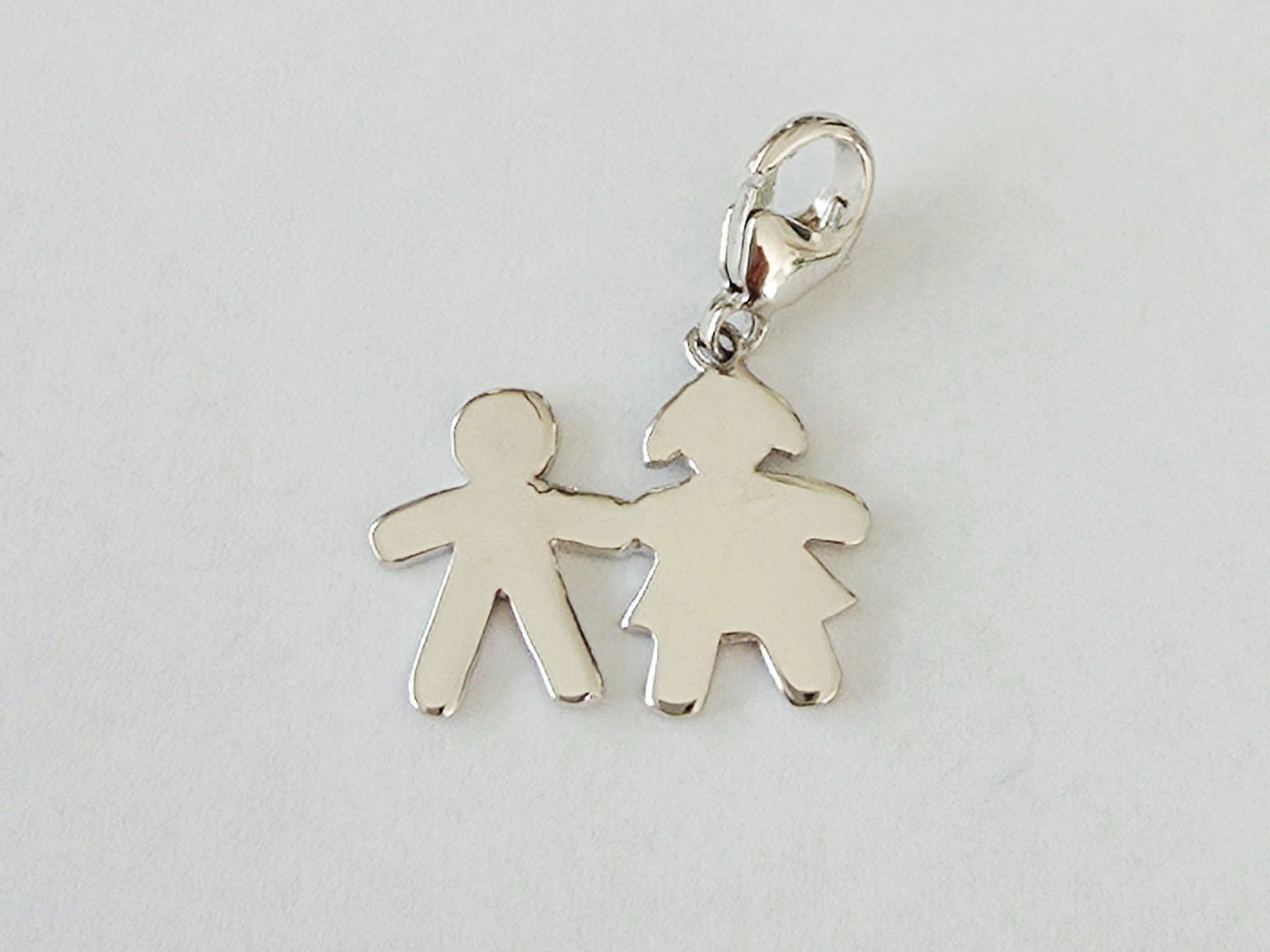 Ciondoli: Charm "Junge & Mädchen" Silber 925 (rhodiniert) - Neu – Nuovo e nell'imballaggio originale da Uetikon am See venduto da Coralreef