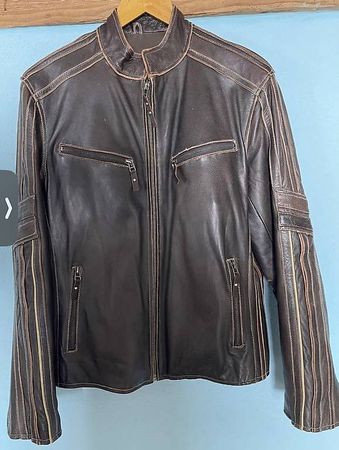 Herrenlederjacke_ von Avis Trix Größe S_ Bomber Jacket
