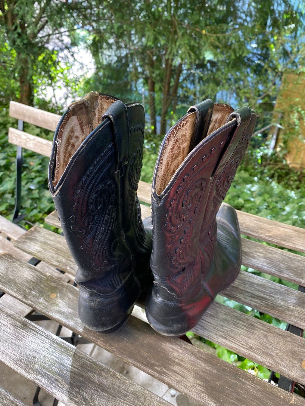 Herrenschuhe: Original gebrauchte Cowboy Stiefel Leder Diverse Grössen – Gebraucht aus Zürich von Pyramid1 1