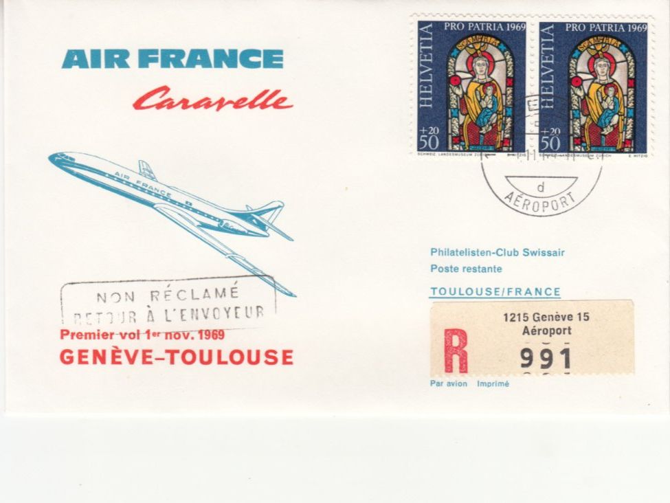 Alle Briefmarken: SLH RF 69.21b Genève-Toulouse – Gebraucht aus Bürglen TG von StampGraf