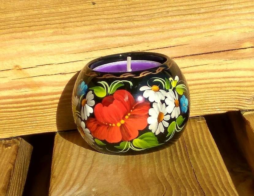 Kerzenständer: Bougeoirs artisanals, en bois – Neu und originalverpackt aus Chamoson von OkGeo 2