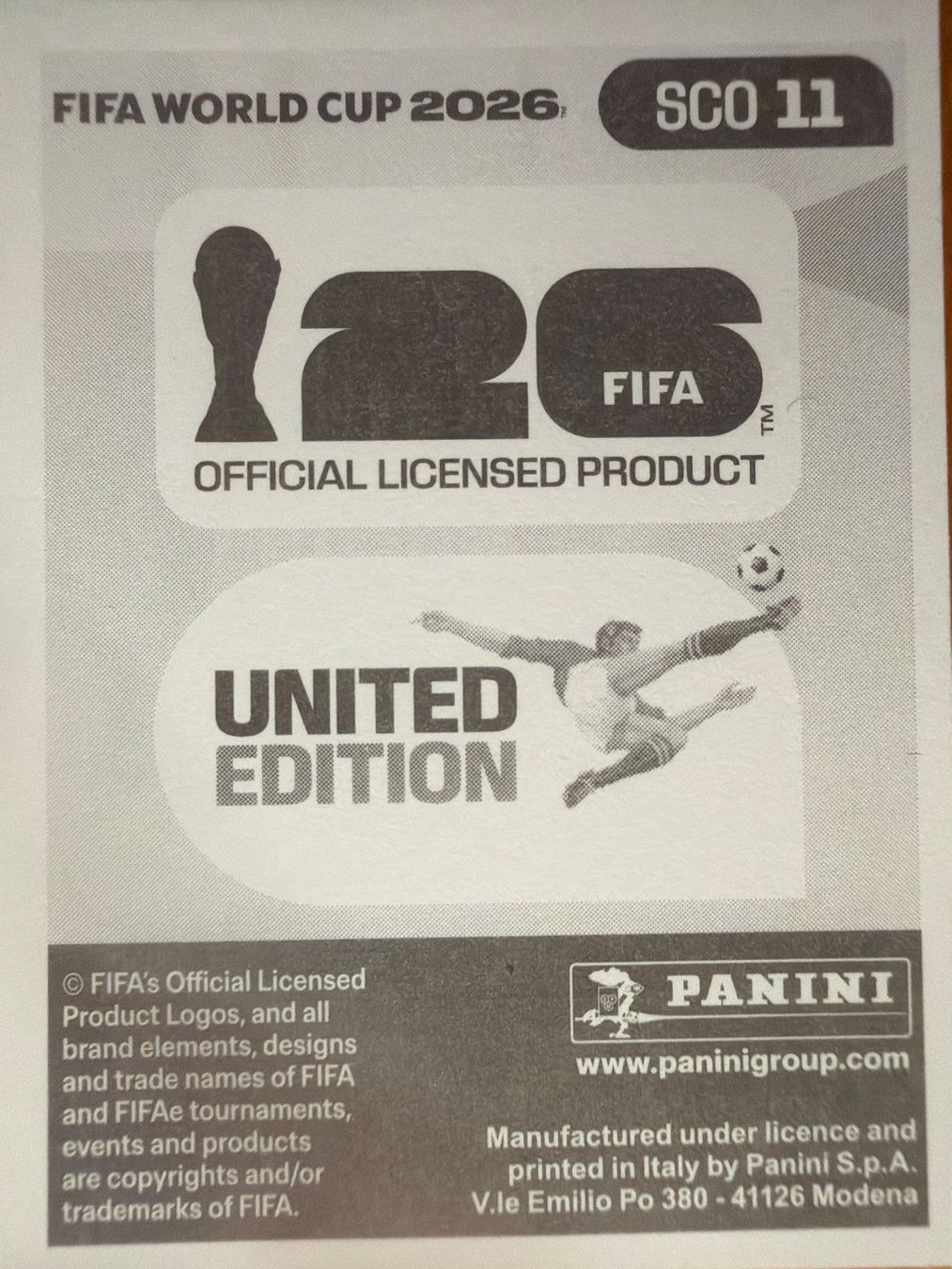 Panini Carte collezionabili: Panini SCO11 – Nuovo (secondo la descrizione) da Susten venduto da Rechnun 1