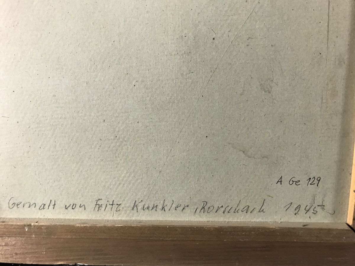 Gemälde: KUNKLER FRITZ 1888-1971 Arosa – Gebraucht aus Wolfhalden von SecondAntique 5