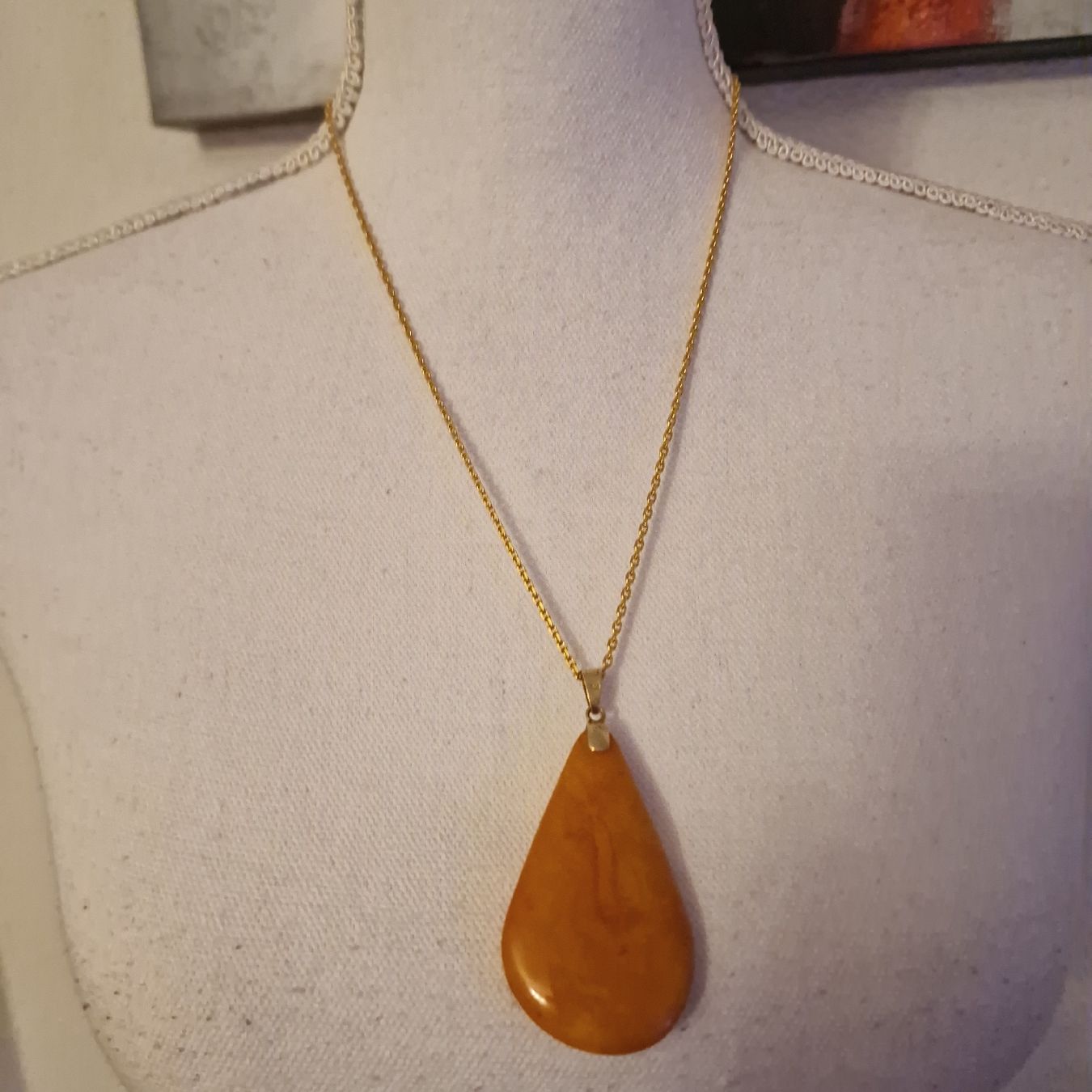 Catenine: Gold Bernstein Kette 585 – Usato da St. Gallen venduto da mania03