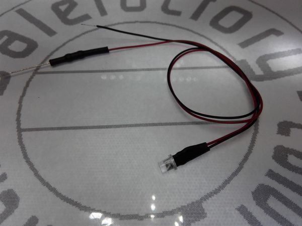 Componenti elettronici: Flachkopf-LED 3mm verkabelt 12V, rot – Nuovo (secondo la descrizione) da Luzern venduto da Salefactory 3