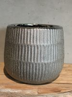 Schöne Blumentöpfe/Silber/Mittelgr./Neu/OVP