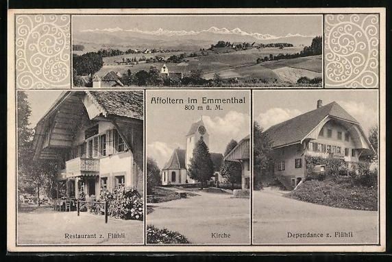 Ansichtskarten: Affoltern im Emmental, Restaurant zum Fl – Gebraucht aus Berlin von bartko-reher