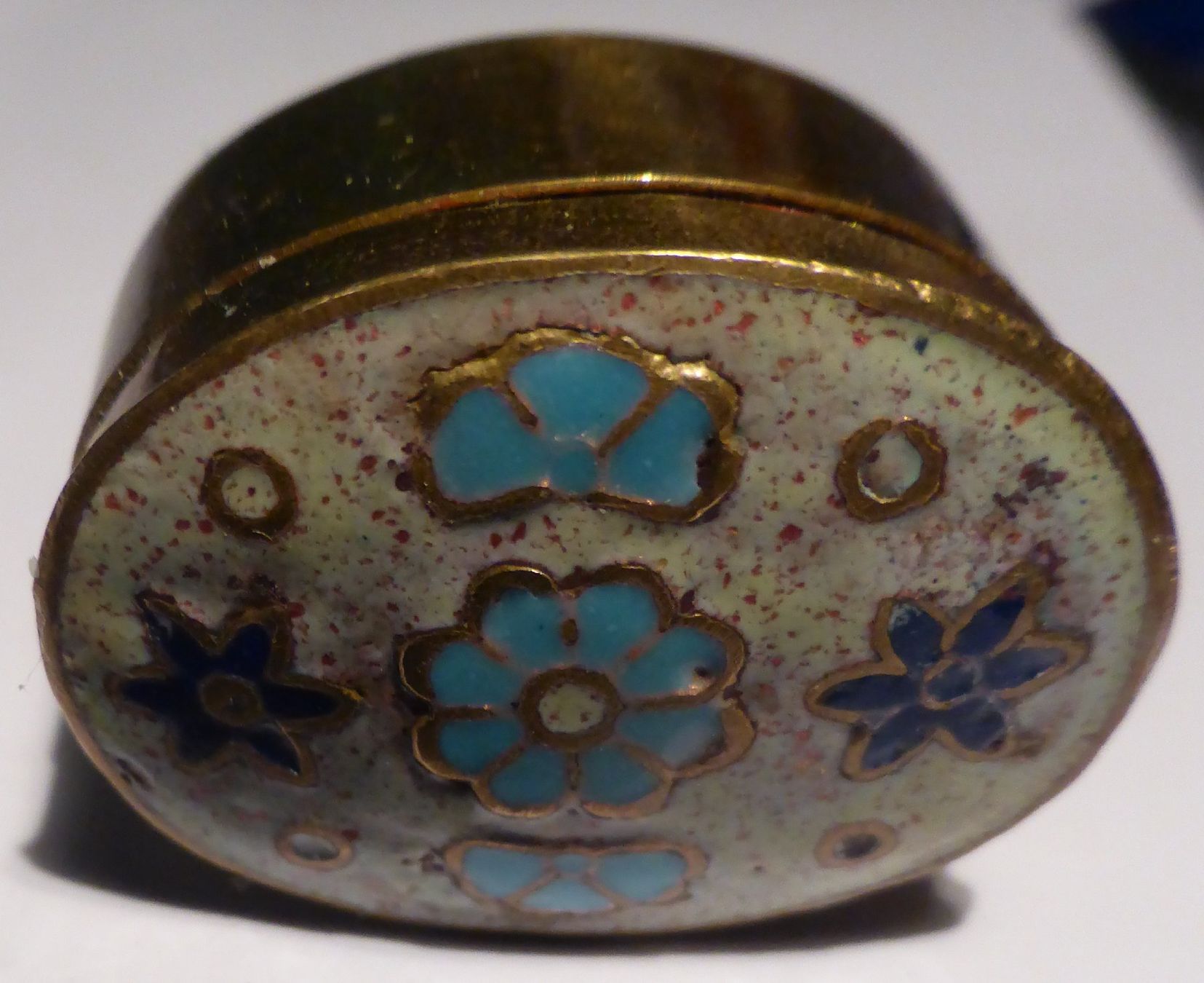 Tutte le decorazioni: CLOISONNÉ -DOSE;---ANTIK /  ALT;---HAND -ARBEIT; INTERESSANT – Usato da Zürich venduto da tritonis 2