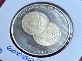 Benin 500 Franken 1997 pp 100-jähriges Jubiläum Goldvreneli