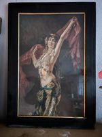 Lithographie des années 30 : Salomé la reine de Saba