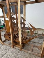 Skulptur aus Holz- Schiff