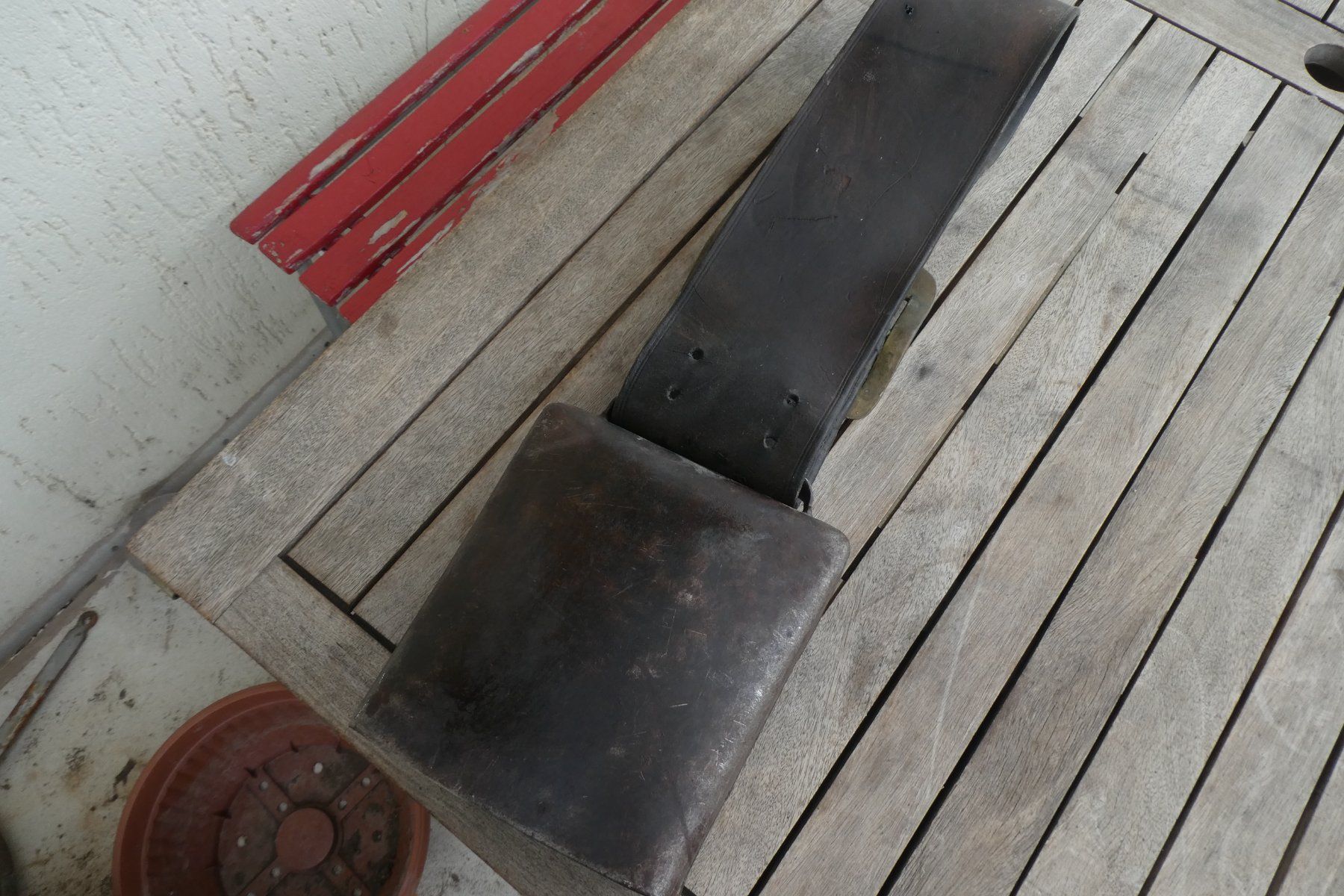 Campanacci mucche: cloche ancienne no8 – Usato da Fontaines NE venduto da monloisir 4