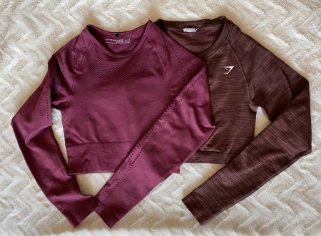 2 x Sport Fitness Top / Langarmshirt  / Damen