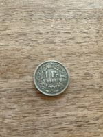 Schweizer 1 Fr. Silbermuenze 1945, Sammlerstueck, Top!