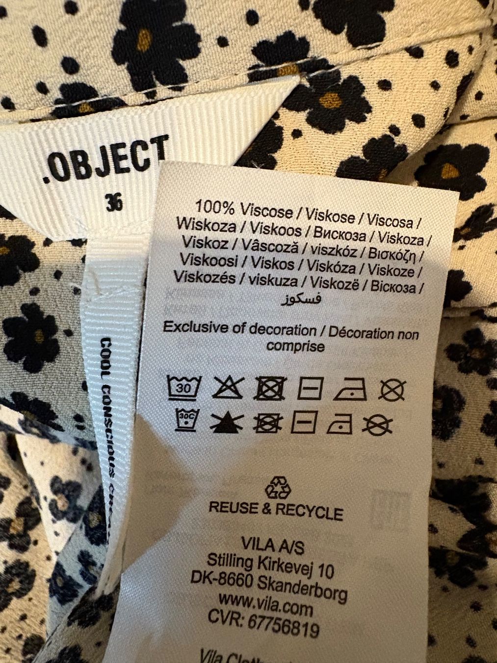 Kleider: OBJECT Blusenkleid gr36 100% Viskose NEU – Neu und originalverpackt aus Niederbipp von fashionfuchs 9