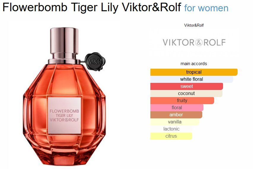 Profumi & Eau de Toilette: Viktor & Rolf Flowerbomb Tiger Lily Sample/Probe 1-10ml – Nuovo (secondo la descrizione) da Marly venduto da springcloud247 2