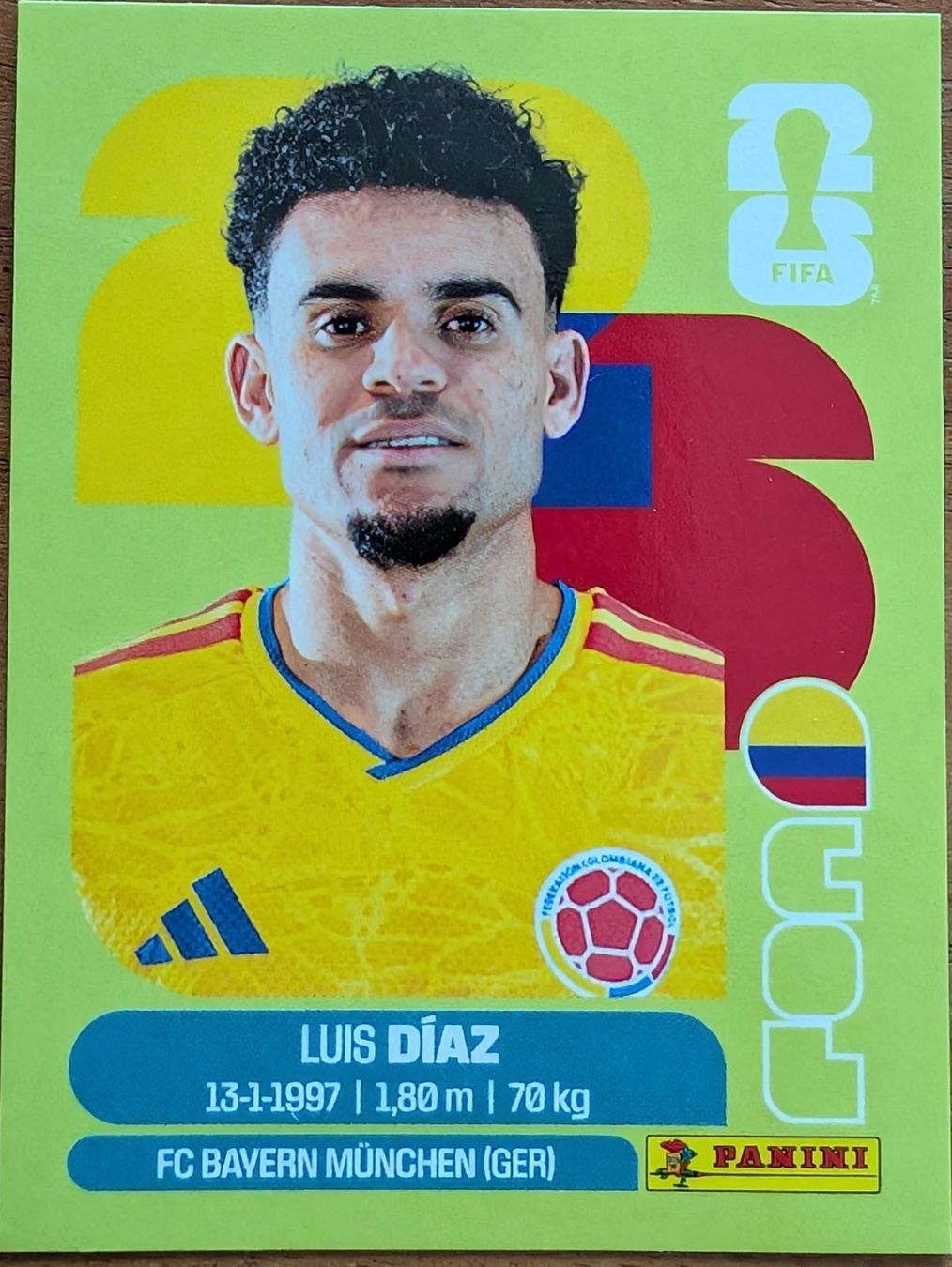 Panini Carte collezionabili: wm 2026 panini bild Luis Diaz COL 20 – Nuovo (secondo la descrizione) da Zürich venduto da Milk-and-Chicken