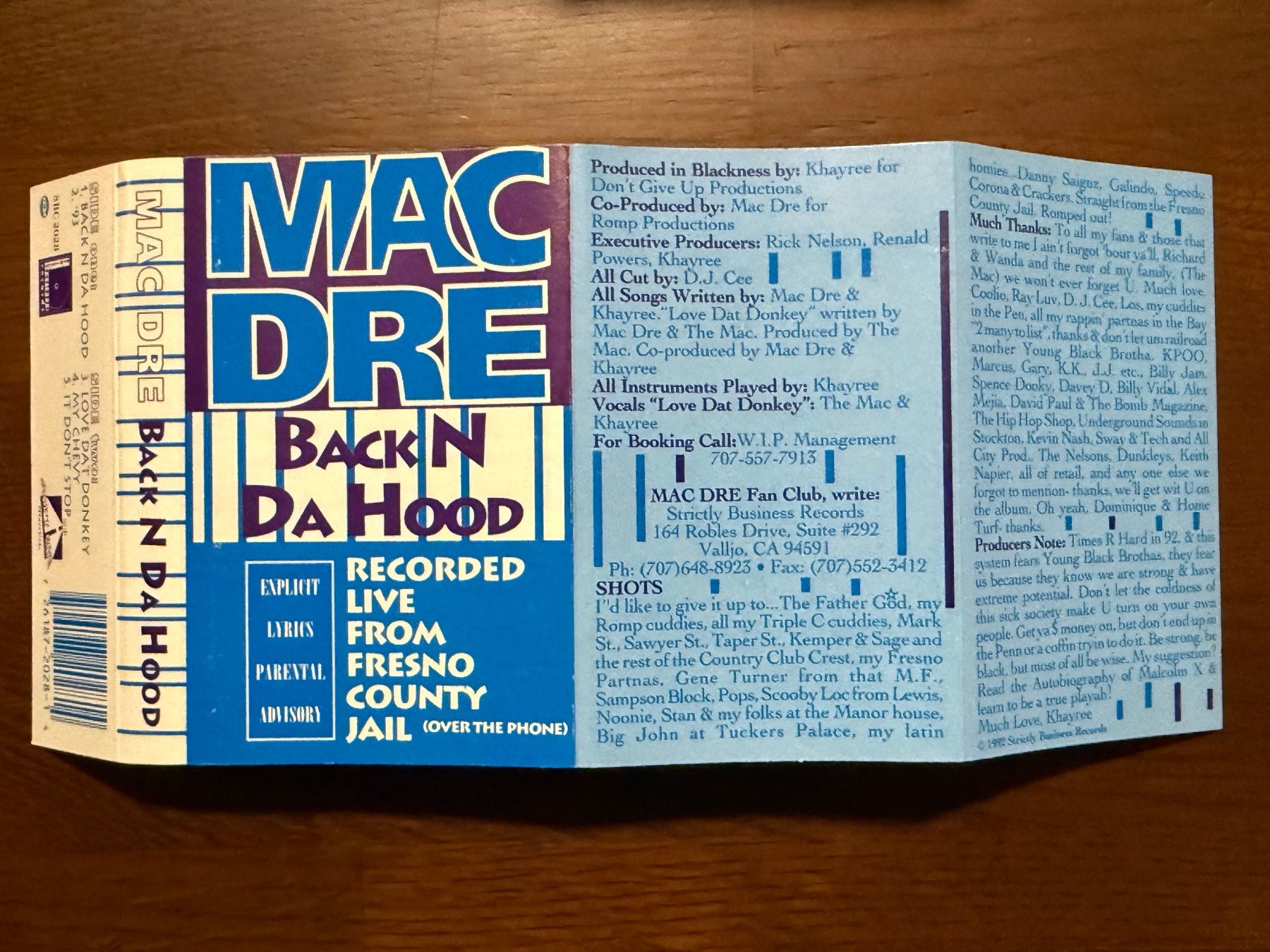 Kompaktkassetten: Mac Dre - Back N Da Hood / cassette MC – Gebraucht aus Delémont von cpop 2