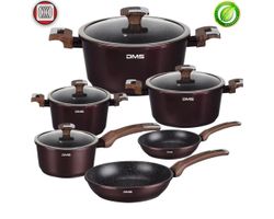 + DMS® 10 Tlg Kochgeschirr Induktion KochTopf Topfset