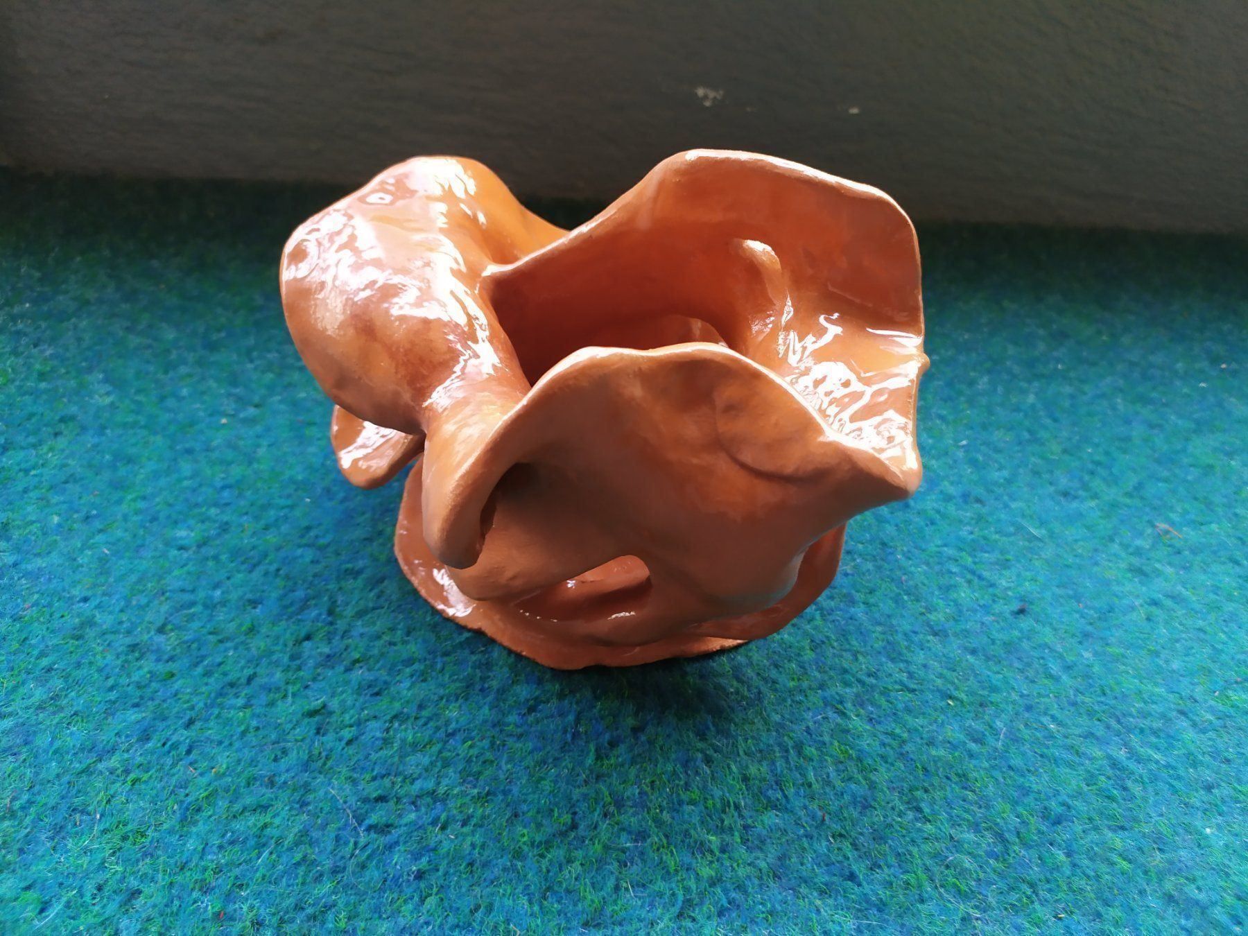 Skulpturen & Statuen: ART BRUT VASE "FRATZ-MANN", Ton+Glasur – Neu (gemäss Beschreibung) aus Aarau von Unikumlis_ArtBrut 8