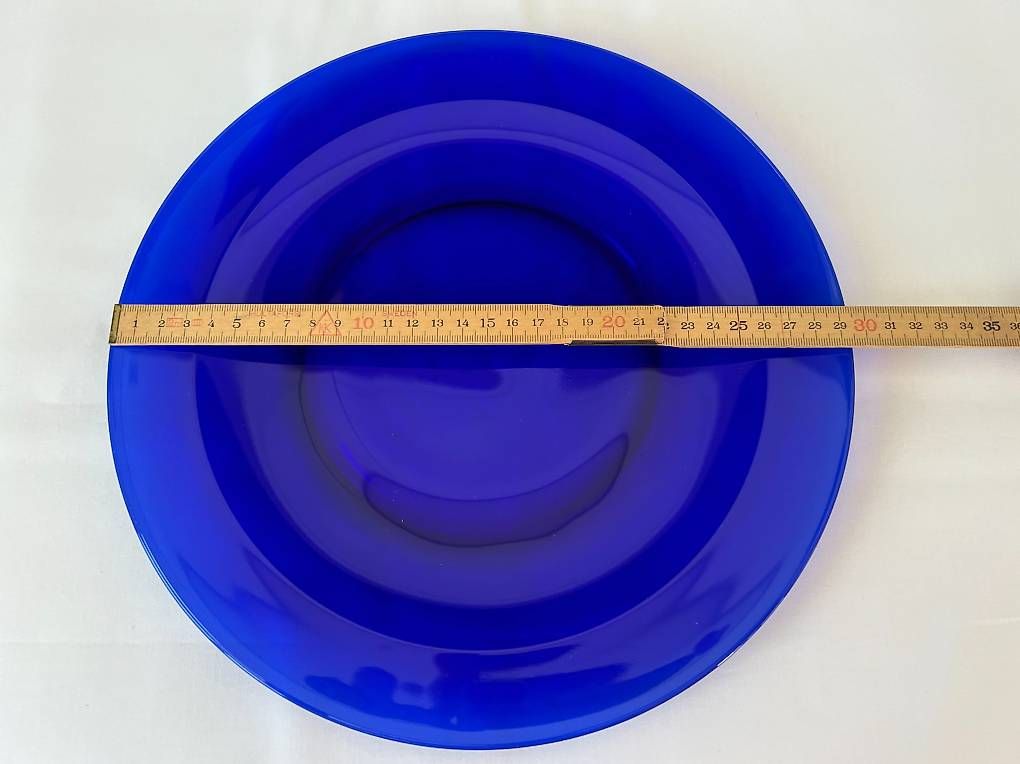 Piatti: Glasteller blau - Ø 30 cm – Usato da Dübendorf venduto da Flyhigh 1