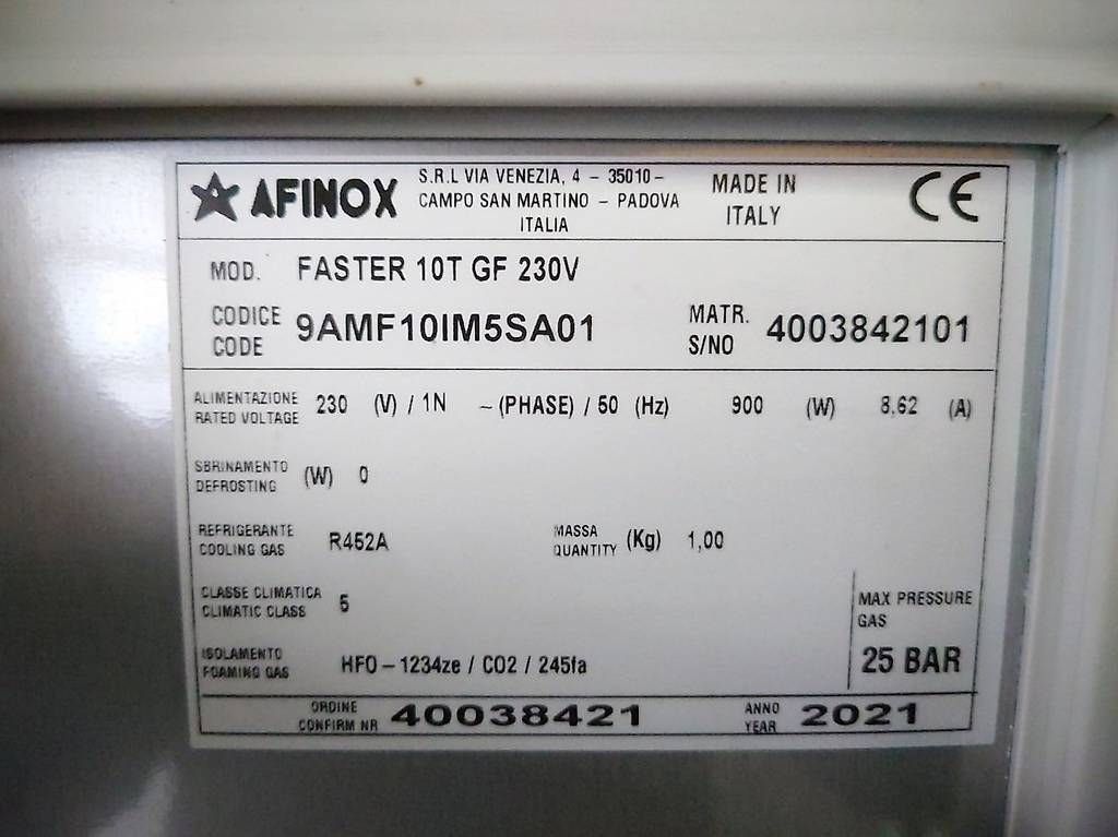 Elettrodomestici da cucina: Schockfroster Afinox Faster 10T – Usato da Sevelen venduto da sei_qd8q 1